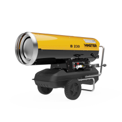 MASTER B 230 CALENTADOR PORTÁTIL DE AIRE DE COMBUSTIÓN DIRECTA DE GASÓLEO DE ALTA PRESIÓN
