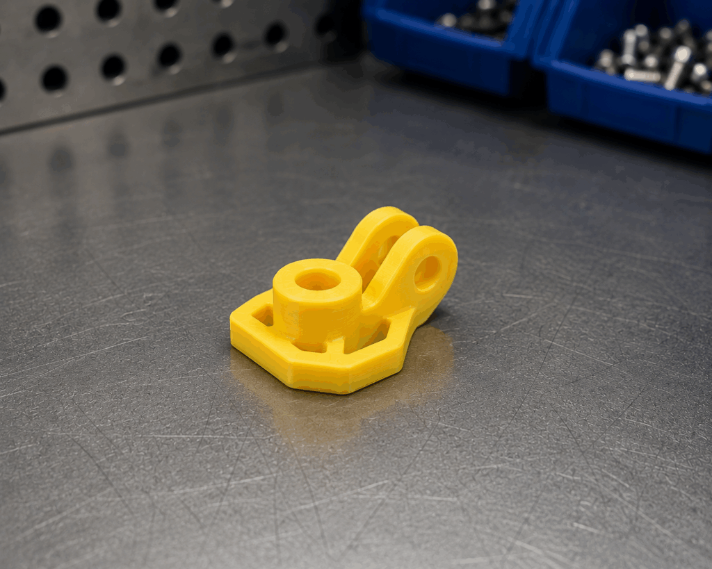 pieza 3d amarilla